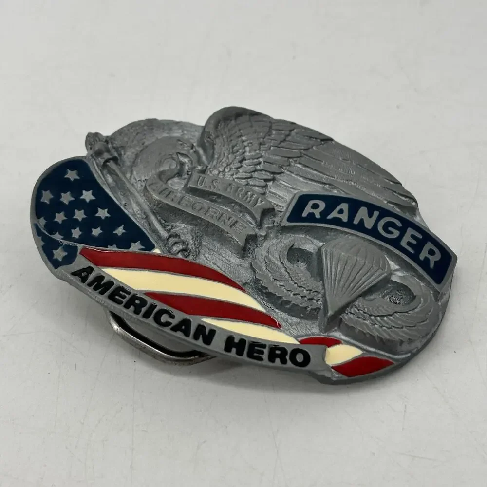 Great American Buckle for Belts American Hero Ranger Eagle
